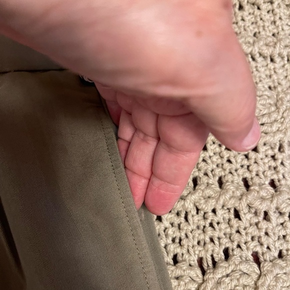 🌴Ocean Pacific Mens Pleated‎ Shorts 33 green khaki color tone on tone pattern - Picture 7 of 12